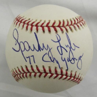 Sparky Lyle Signed OML Baseball Inscribed "77 Cy Young" (Steiner) at PristineAuction.com