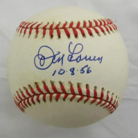 Don Larsen Signed OML Baseball Inscribed "10-8-56" (JSA) at PristineAuction.com