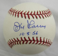 Don Larsen Signed OML Baseball Inscribed "10-8-56" (JSA) at PristineAuction.com