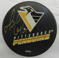 Mario Lemieux Signed Penguins Hockey Puck (JSA) at PristineAuction.com