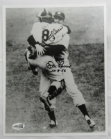 Yogi Berra & Don Larsen Signed Yankees 8x10 Photo Inscribed "10-8-56" (JSA) at PristineAuction.com