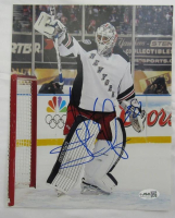 Henrik Lundqvist Signed Rangers 8x10 Photo (JSA) at PristineAuction.com