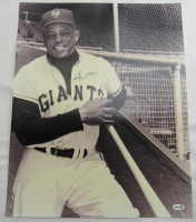 Willie Mays Signed Giants 16x20 Photo (JSA) at PristineAuction.com