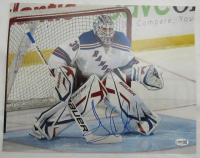 Henrik Lundqvist Signed Rangers 11x14 Photo (JSA) at PristineAuction.com