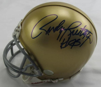 Rudy Ruettiger Signed Notre Dame Fighting Irish Mini Helmet (JSA) at PristineAuction.com