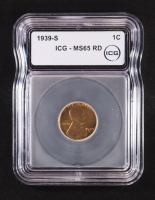 1939-S Lincoln Wheat 1C Cent (ICG MS65 RD) at PristineAuction.com