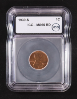 1939-S Lincoln Wheat 1C Cent (ICG MS65 RD) at PristineAuction.com