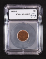 1939-S Lincoln Wheat 1C Cent (ICG MS65 RD) at PristineAuction.com