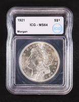 1921 Morgan Silver $1 Dollar (ICG MS64) at PristineAuction.com