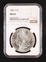1881-S Morgan Silver $1 Dollar (NGC MS63) at PristineAuction.com