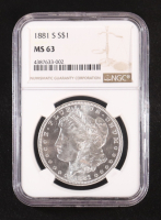1881-S Morgan Silver $1 Dollar (NGC MS63) at PristineAuction.com