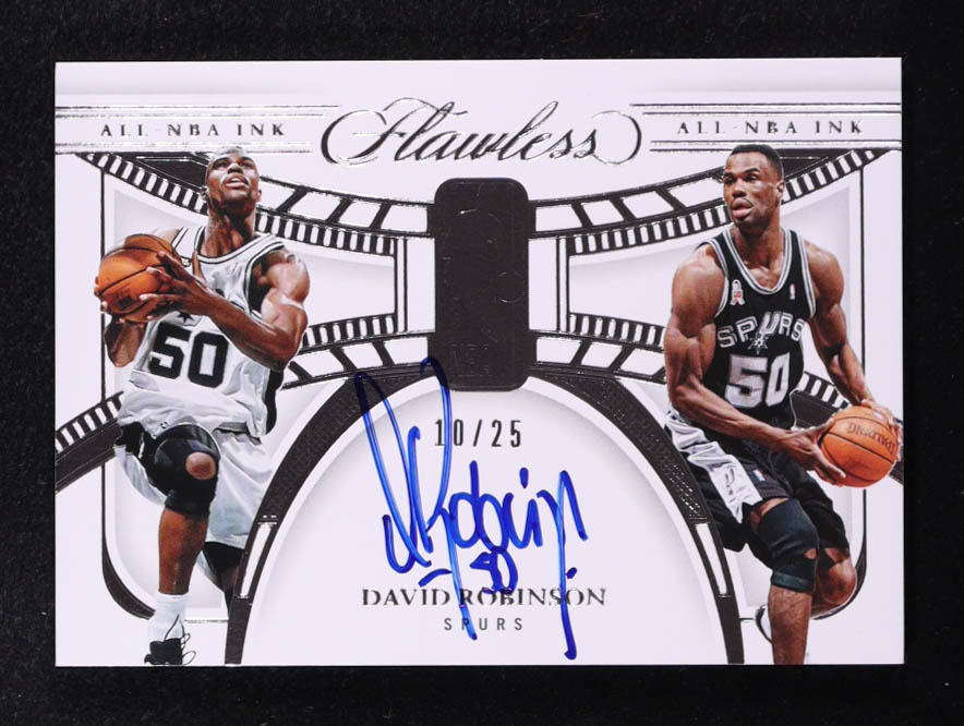 David Robinson 2023-24 Panini Flawless All-NBA Ink #30 #10/25 at PristineAuction.com David Robinson 2023-24 Panini Flawless All-NBA Ink #30 #10/25 at PristineAuction.com