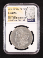 1878 Morgan Silver $1 Dollar, 7 Tail-Feathers Reverse of '78 (NGC GENUINE) at PristineAuction.com