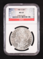 1881-S Morgan Silver $1 Dollar (NGC MS63) at PristineAuction.com