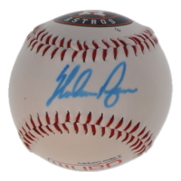 Nolan Ryan Signed 2013 Astros vs. Rangers Logo Baseball (PSA) at PristineAuction.com