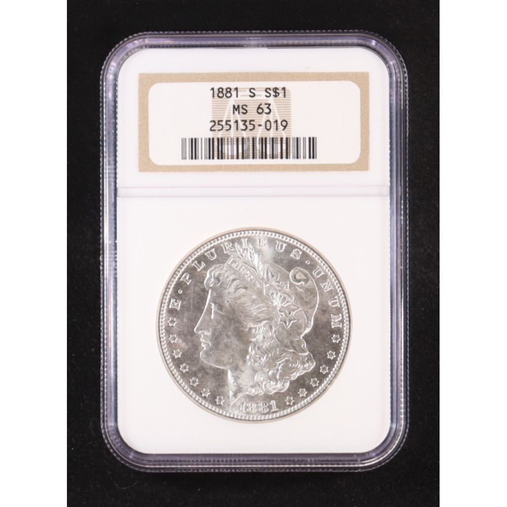1881-S Morgan Silver $1 Dollar (NGC MS63) at PristineAuction.com