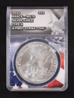 2021 American Silver $1 Dollar Eagle, Type 2 - First Strike (ANACS MS70) at PristineAuction.com
