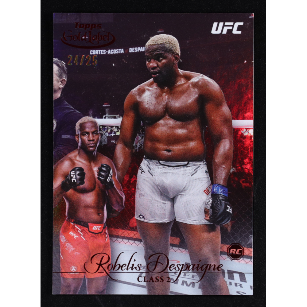 Robelis Despaigne 2024 Topps Gold Label UFC Class 2 Red #77 #24/25 RC at PristineAuction.com
