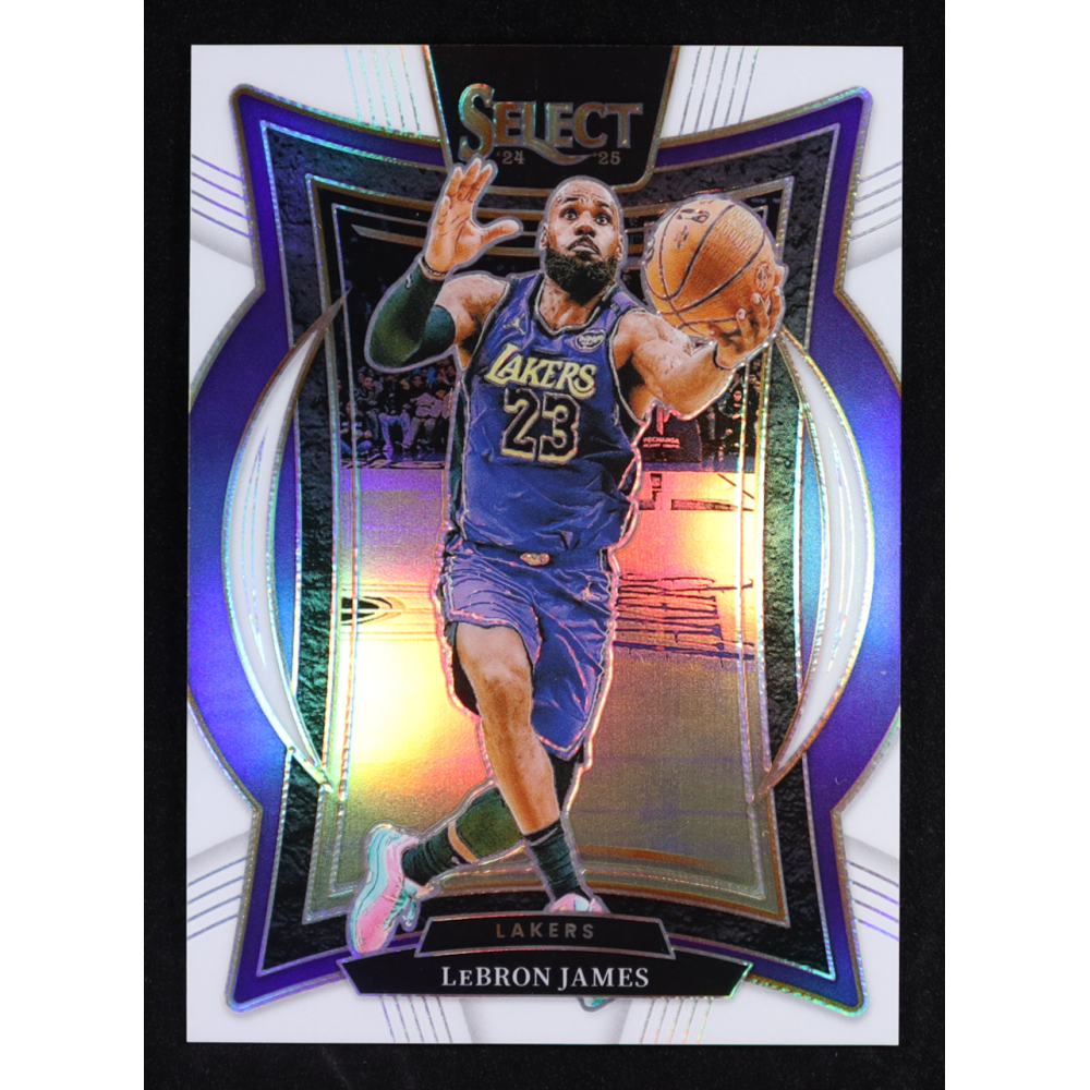 LeBron James 2024-25 Select White Prizms #54 #062/149 at PristineAuction.com