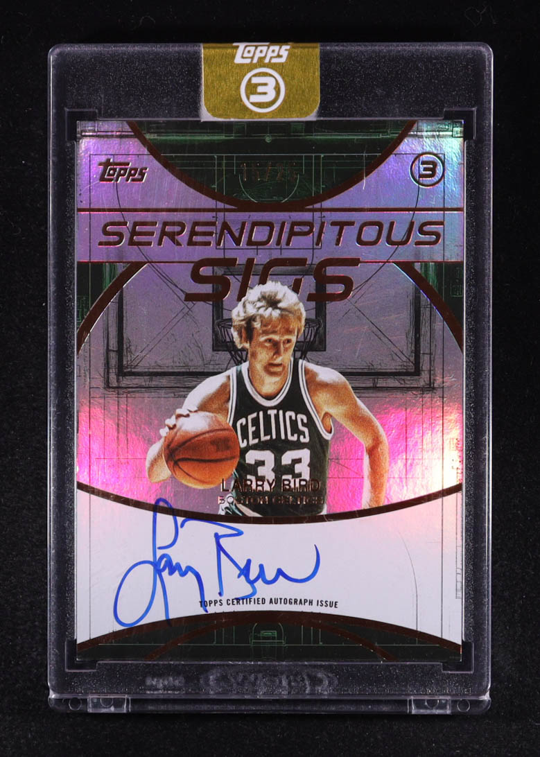 Larry Bird 2025-26 Topps 3 Serendipitous Sigs Bronze #SSLB #15/25 at PristineAuction.com Larry Bird 2025-26 Topps 3 Serendipitous Sigs Bronze #SSLB #15/25 at PristineAuction.com