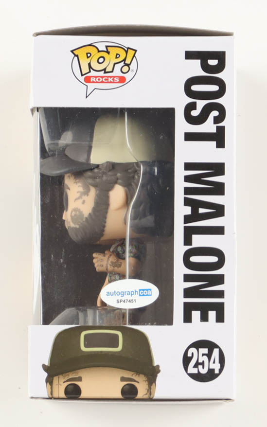 Post Malone Signed #254 Funko Pop! Vinyl Figure (ACOA) at PristineAuction.com Post Malone Signed #254 Funko Pop! Vinyl Figure (ACOA) at PristineAuction.com