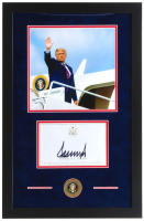 Donald Trump Signed "Save America" Custom Framed Cut Display with Presidential Coin (JSA) at PristineAuction.com