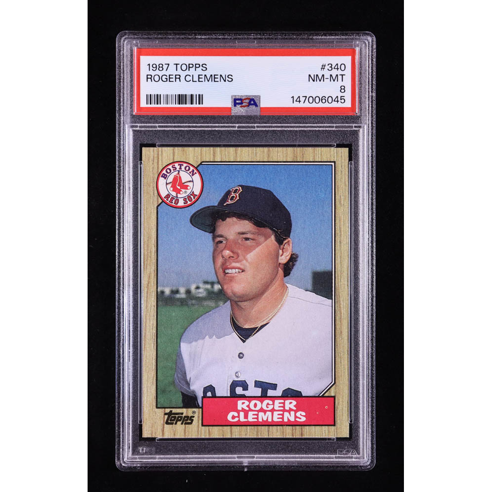Roger Clemens 1987 Topps #340 (PSA 8) at PristineAuction.com