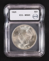1925 Peace Silver $1 Dollar (ICG MS65) at PristineAuction.com