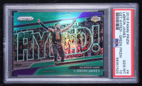 LeBron James 2018-19 Panini Prizm Get Hyped! Prizms Green #4 (PSA 10) at PristineAuction.com