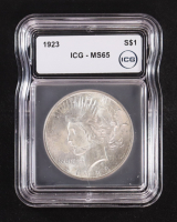 1923 Peace Silver $1 Dollar (ICG MS65) at PristineAuction.com