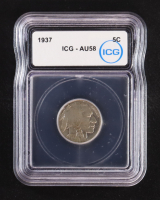 1937 Buffalo 5C Nickel (IGC AU58) at PristineAuction.com