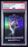 Mickey Mantle 2007 Topps Chrome Refractors #4 (PSA 9) at PristineAuction.com