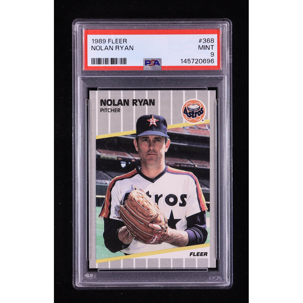 Nolan Ryan 1989 Fleer #368 (PSA 9) at PristineAuction.com