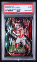 Patrick Mahomes II 2024 Select Prizm Black and Green Shock #120 (PSA 9) at PristineAuction.com