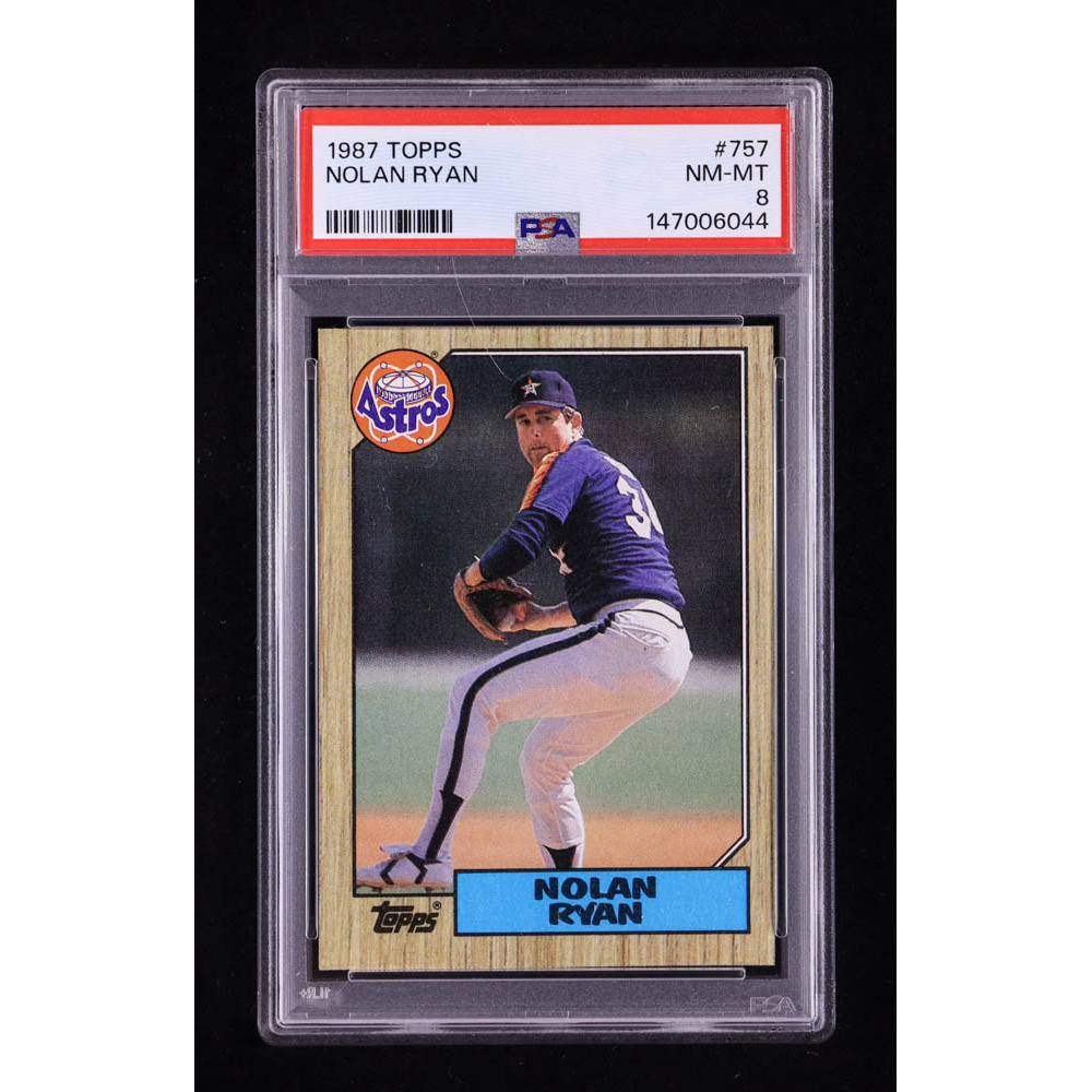 Nolan Ryan 1987 Topps #757 (PSA 8) at PristineAuction.com