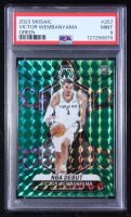 Victor Wembanyama 2023-24 Panini Mosaic Mosaic Green #257 RC / NBA Debut (PSA 9) at PristineAuction.com