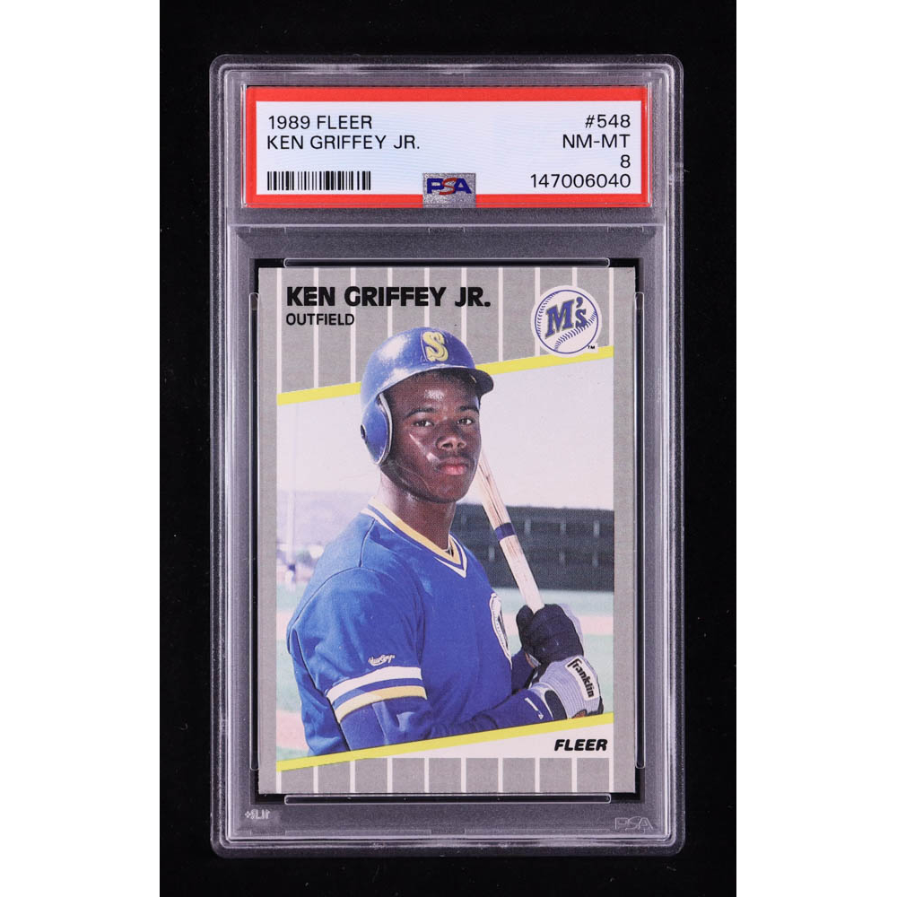 Ken Griffey Jr. 1989 Fleer #548 RC (PSA 8) at PristineAuction.com