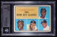 Ernie Banks / Hank Aaron / Ed Mathews / Ken Boyer 1961 Topps NL Home Run Leaders #43 (BGS 3) at PristineAuction.com