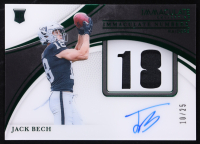 Jack Bech 2025 Immaculate Collection Immaculate Numbers Rookie Patch Autographs Emerald #24 #10/25 RC at PristineAuction.com