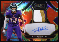 Kyle Hamilton 2025 Select Signature Memorabilia Prizm Tie Dye #15 #15/25 at PristineAuction.com