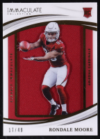 Rondale Moore 2021 Immaculate Collection Clearly Immaculate Rookie Jerseys #20 #17/49 at PristineAuction.com