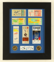Dodgers Custom Framed Replica World Series Ticket Display at PristineAuction.com