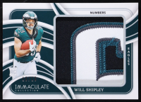 Will Shipley 2024 Immaculate Collection Rookie Numbers #40 #10/10 RC at PristineAuction.com