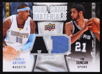 Carmelo Anthony / Tim Duncan 2009-10 Upper Deck Game Materials Dual #DGDA at PristineAuction.com