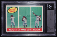 Willie Mays 1959 Topps #464 BT/Catch (BGS 3) at PristineAuction.com