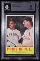 Willie Mays / Stan Musial 1963 Topps Pride of N.L. #138 (BGS 6) at PristineAuction.com