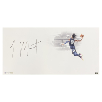 Ja Morant Signed LE Grizzlies "White Out" 14x28 Photo (Panini) at PristineAuction.com