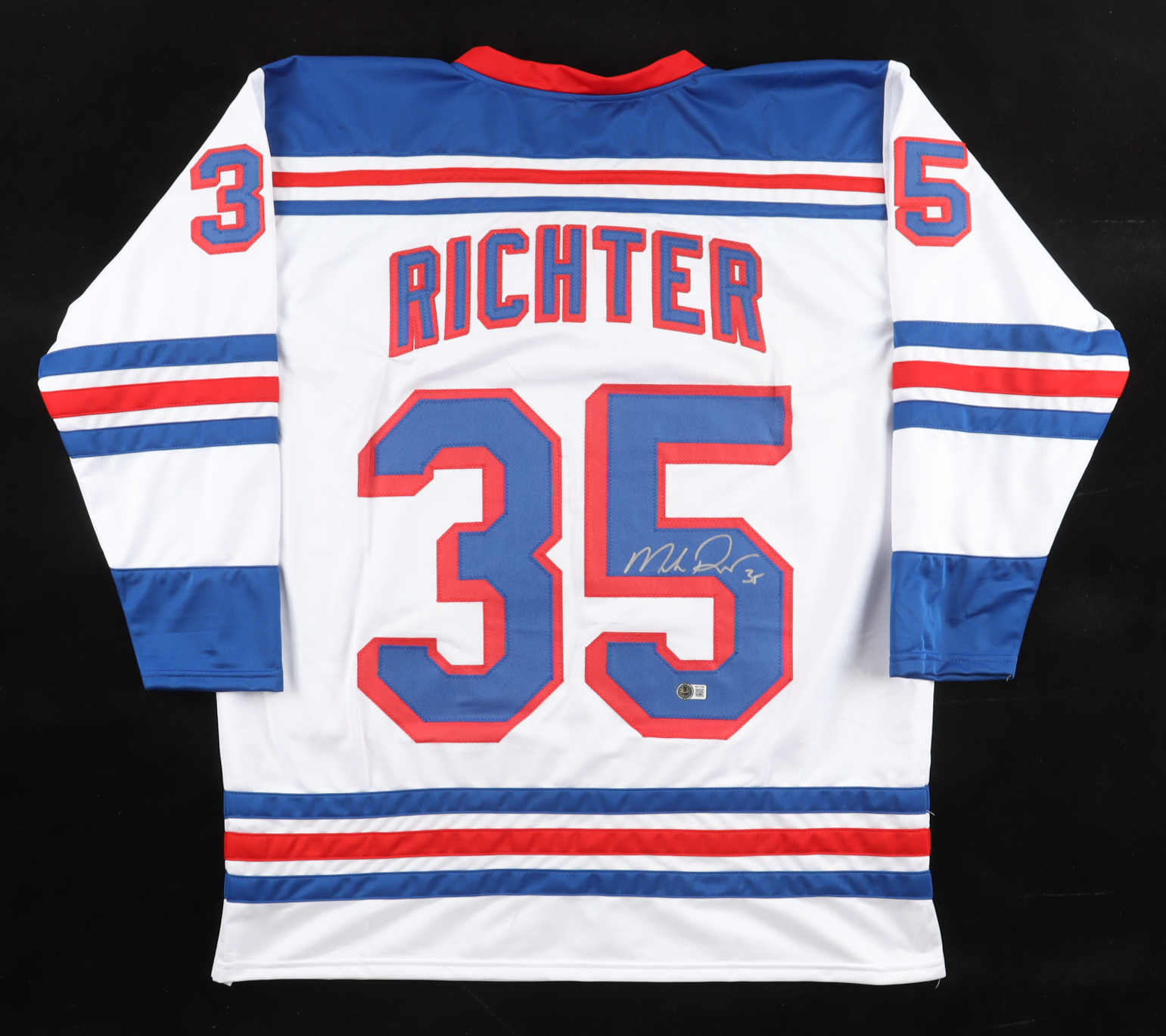 Mike Richter Signed Jersey (Beckett) at PristineAuction.com Mike Richter Signed Jersey (Beckett) at PristineAuction.com