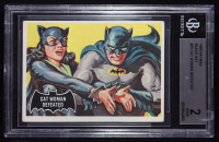 The Batman 1966 Topps Black Bat Cat Woman Defeated #35 (BGS 2) at PristineAuction.com