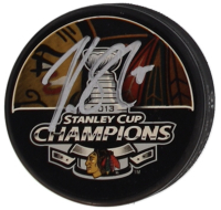 Viktor Stalberg Signed Blackhawks 2013 Stanley Cup Champions Logo Hockey Puck (DA) at PristineAuction.com
